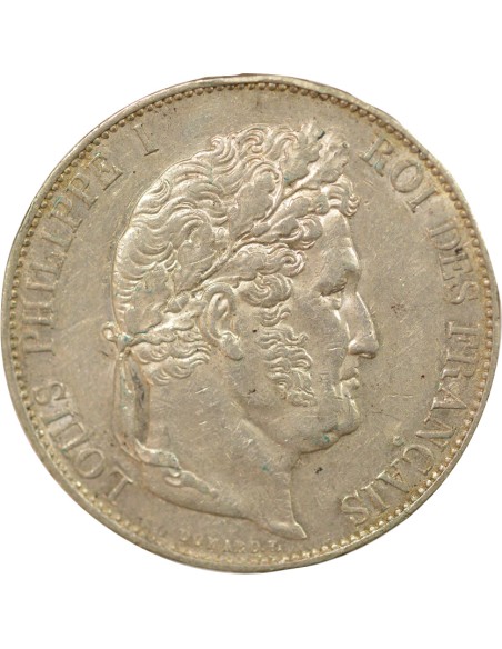 Louis-Philippe Ier 5 francs Argent 1845 W Lille