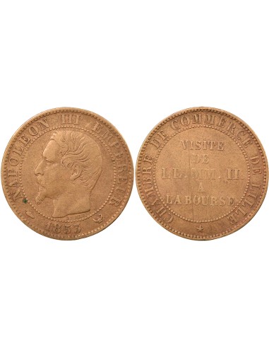 Napoléon III Visite Impériale de Lille 1 jeton Bronze 1853
