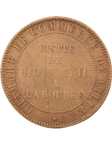 Napoléon III Visite Impériale de Lille 1 jeton Bronze 1853