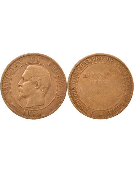 Napoléon III Monument érigé à la Bourse Bronze 1854 W Lille