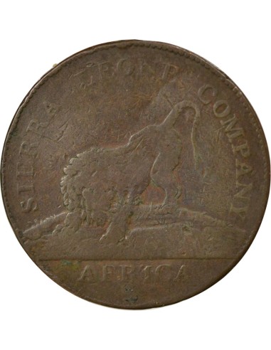 Sierra Leone Grand Module 1 penny Cuivre 1791 Londres