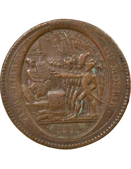 "Departemens" 5 sols Cuivre 1792 Birmingham