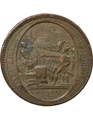"Departemens" 5 sols Cuivre 1792 Birmingham