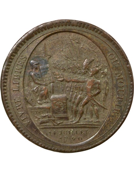 "Departemens" 5 sols Cuivre 1792 Birmingham