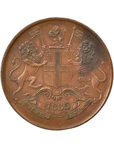 Inde Guillaume IV 1/4 anna Cuivre 1835 Madras