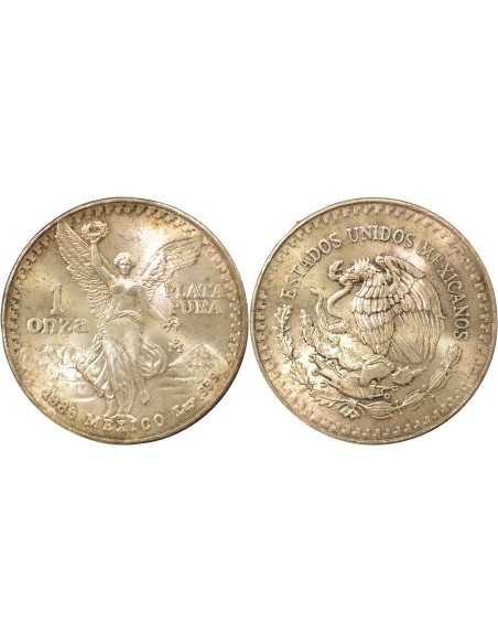 Mexique Libertad 1 once Argent 1986 Mo Mexico City