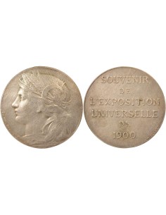 Exposition Universelle de Paris 1 jeton Argent 1900