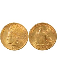 Etats Unis d'Amérique Tête d'Indien 10 dollars Or 1911 Philadelphie