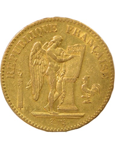 IIe République 20 francs Or 1849 A - Paris