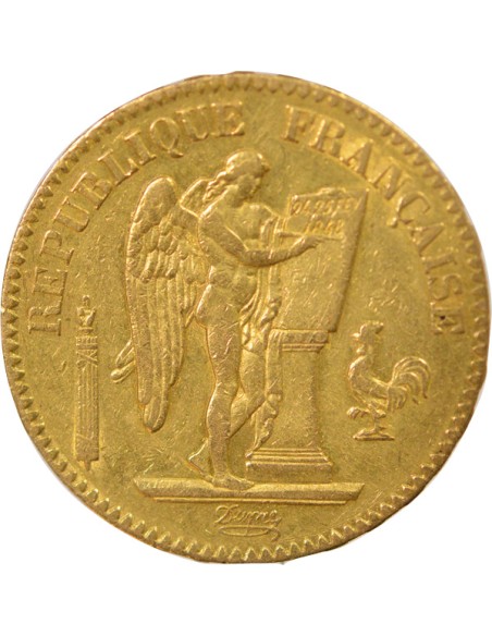 IIe République 20 francs Or 1849 A - Paris
