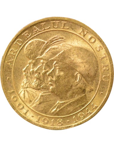 Roi de Roumanie Lib. de l'Ardeal du Nord 20 lei Or 1944 B Bucarest