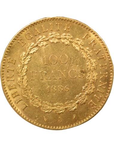 Dieu Protège la France 100 francs Or 1886 A - Paris