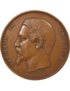 Lycée Impérial du Mans 1 jeton Cuivre 1859 2