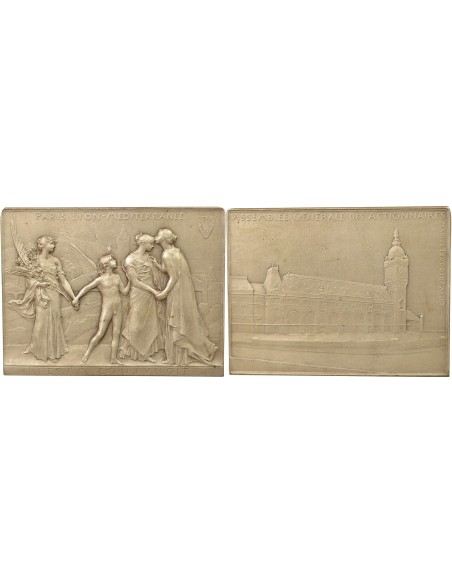 Chemins de Fer Paris-Lyon-Méditerranée 1 médaille Argent 1879-1911