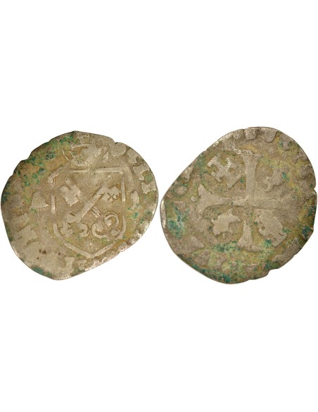 Clément VIII 1 douzain Billon 1595-1599 Avignon