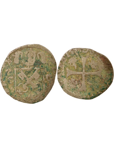 Clément VIII 1 douzain Billon 1593-1595 Carpentras