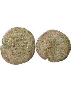 Clément VIII 1 douzain Billon 1593-1595 Avignon