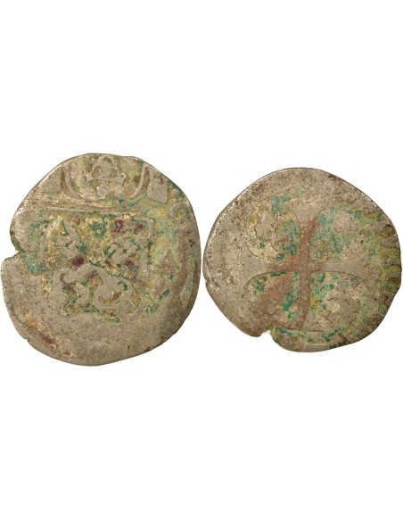 Clément VIII 1 douzain Billon 1593-1595 Avignon