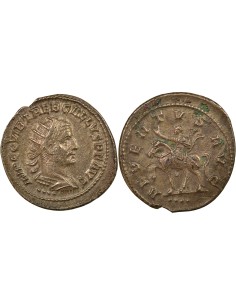 Rome Empire Trébonien Galle Empereur à Cheval 1 antoninien Billon 251-253 Antioche
