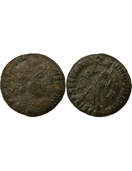 Rome Empire Valentinien Ier Victoire 1 nummus Cuivre 367-375 Siscia