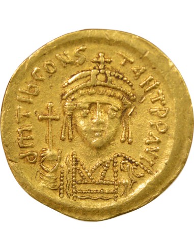 Empire Byzantin Tibère II Constantin 1 solidus Or 579-582 Constantinople