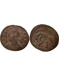 Rome Empire Fondation de Rome 1 nummus Cuivre 330-337 Thessalonique