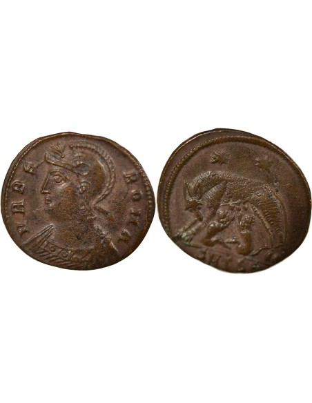 Rome Empire Fondation de Rome 1 nummus Cuivre 330-337 Thessalonique