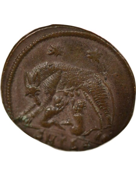 Rome Empire Fondation de Rome 1 nummus Cuivre 330-337 Thessalonique
