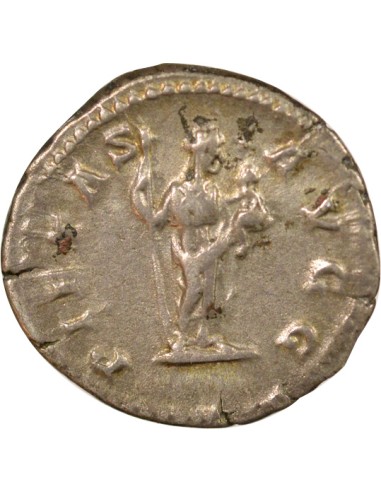 Rome Empire Plautille Pietas debout 1 denier Argent 203 R Rome