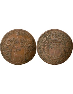 Jacques de Frasans Maire de Dijon 1 jeton Cuivre 1662 P Dijon
