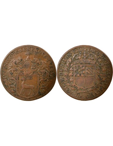 Jacques de Frasans Maire de Dijon 1 jeton Cuivre 1662 P Dijon