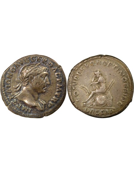Rome Empire Trajan Dacia Assise 1 denier Argent 108-110 R Rome