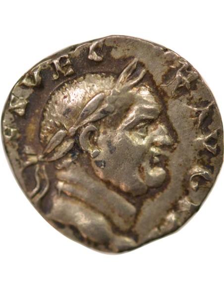 Rome Empire Vespasien Instruments Pontificaux 1 denier Argent 70-71 R Rome