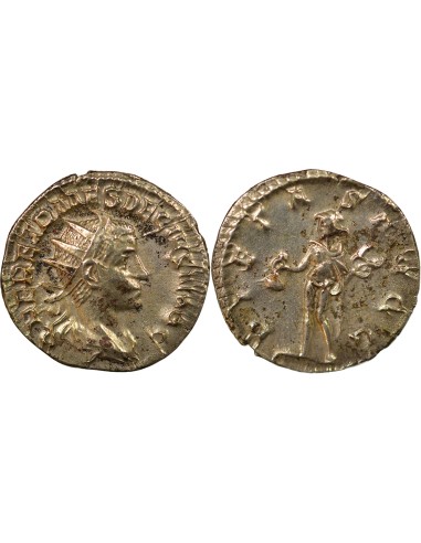 Rome Empire Herennius Etruscus Pietas debout 1 antoninien Billon 250 R Rome