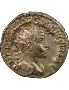Rome Empire Herennius Etruscus Pietas debout 1 antoninien Billon 250 R Rome 2