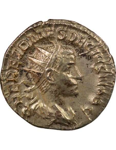 Rome Empire Herennius Etruscus Pietas debout 1 antoninien Billon 250 R Rome