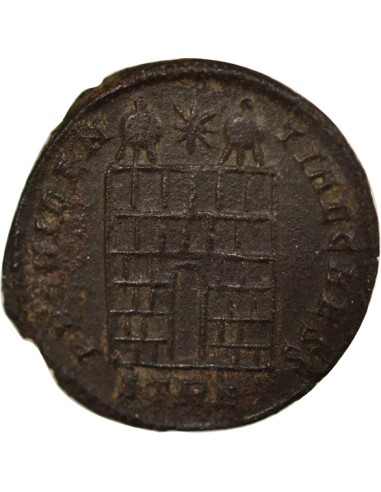 Rome Empire Constance II Porte de Camp 1 nummus Cuivre 328 Trèves