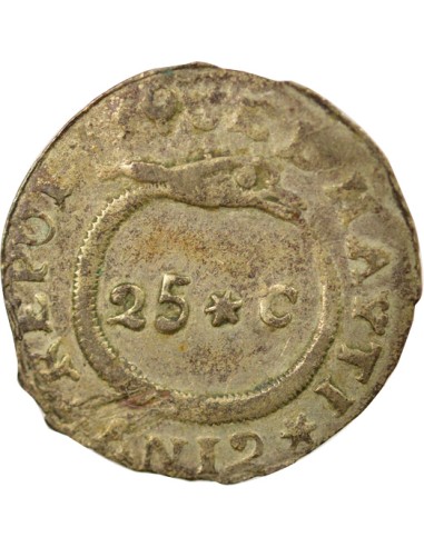 Haïti 25 centimes Argent 1815