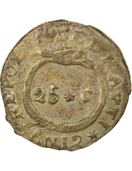 Haïti 25 centimes Argent 1815