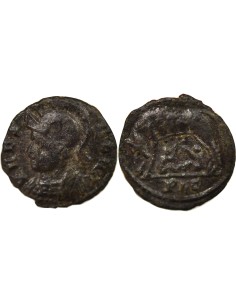 Rome Empire Fondation de Rome 1 nummus Cuivre IVe Siècle D Lyon