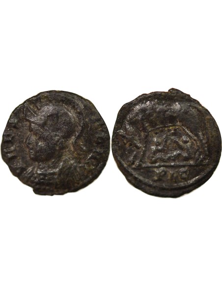 Rome Empire Fondation de Rome 1 nummus Cuivre IVe Siècle D Lyon