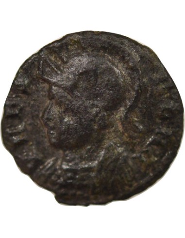 Rome Empire Fondation de Rome 1 nummus Cuivre IVe Siècle D Lyon