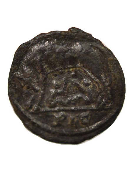 Rome Empire Fondation de Rome 1 nummus Cuivre IVe Siècle D Lyon