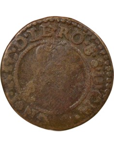 Seigneurie de Cugnon Jean-Théodore de Lowenstein Rochefort 1 double tournois Cuivre 1634 Cugnon 2