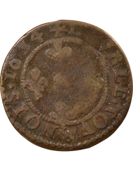 Seigneurie de Cugnon Jean-Théodore de Lowenstein Rochefort 1 double tournois Cuivre 1634 Cugnon