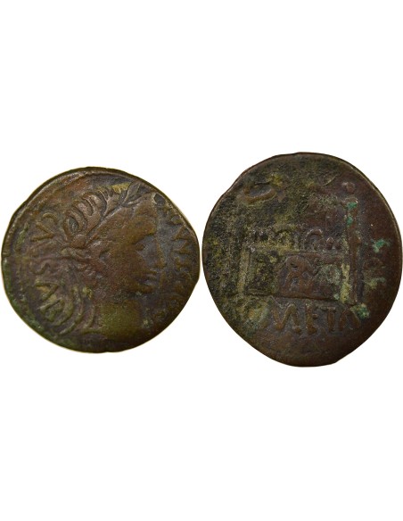 Rome Empire Auguste Autel des Gaules 1 as Bronze 7 / 3 Av JC D Lyon