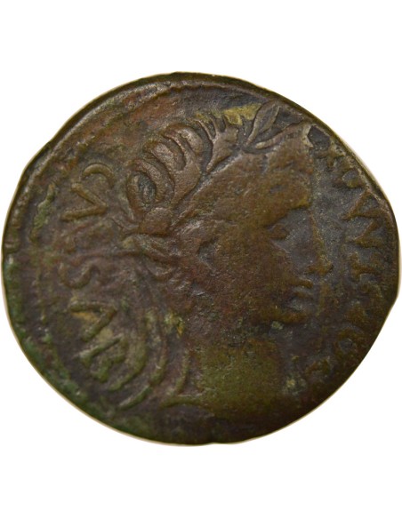 Rome Empire Auguste Autel des Gaules 1 as Bronze 7 / 3 Av JC D Lyon