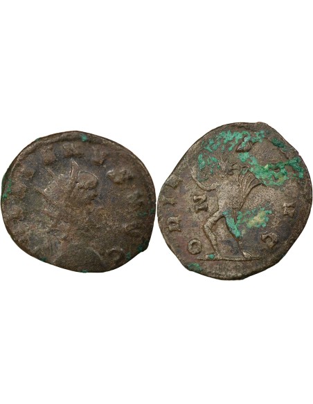 Rome Empire Gallien Sol 1 antoninien Billon 264-266 R Rome