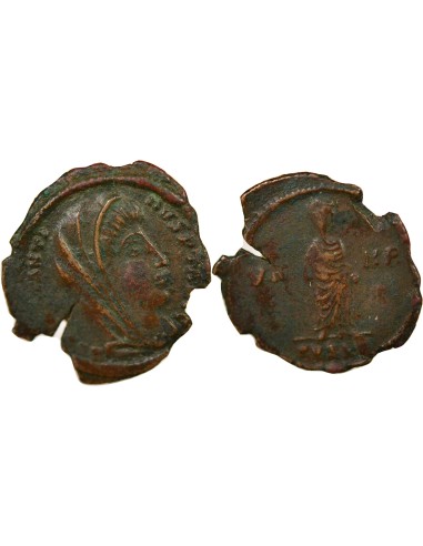 Rome Empire Constantin Ier Restitution 1 ae Cuivre 347-348 Antioche