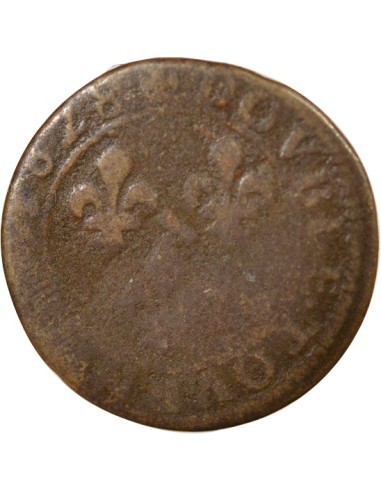 Marie de Bourbon Montpensier 1 double tournois Cuivre 1628 Trévoux